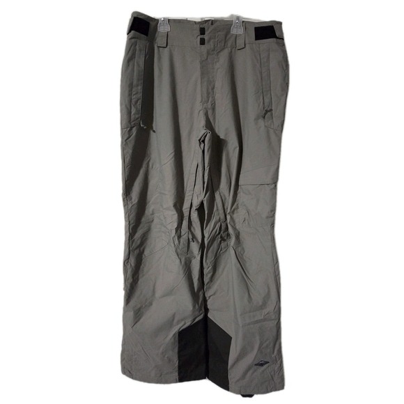 Columbia Titanium Omni Tech Beige Khaki Lined Snow Snowboard Ski Pants, Men's, L - Picture 1 of 7